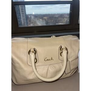 Coach Cream Satchel Bag